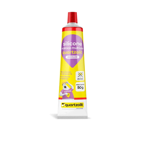 SILICONE ACETETICO INCOLOR 50G QUARTZOLIT (INV)