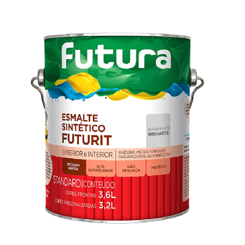 ESMALTE SINTETICO FUTURIT PRETO FOSCO 900ML FUTURA (INV)