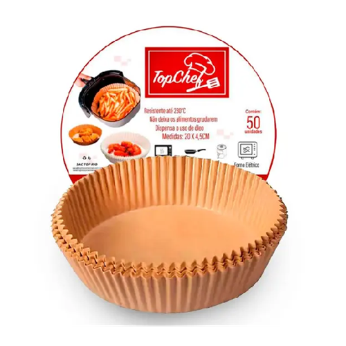 FORMA DESCARTAVEL AIR FRYER 50 UNIDADES TOP CHEF (INV)
