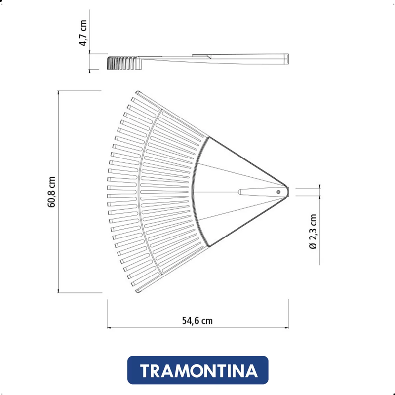 ANCINHO RASTELO 26 DENTES PLASTICO TRAMONTINA (INV)