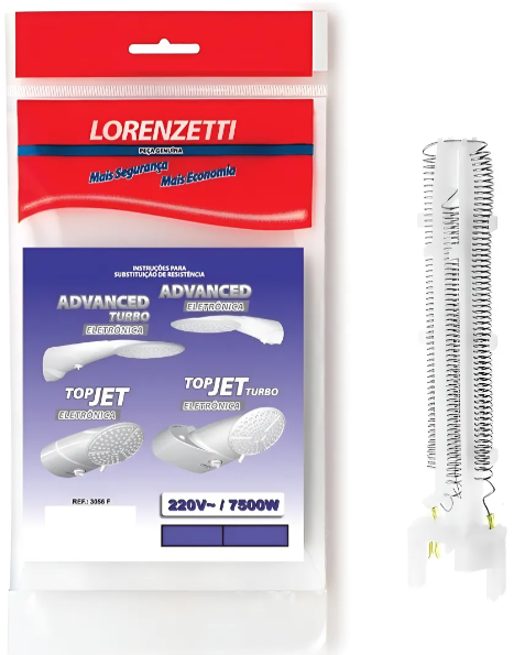 RESISTENCIA CHUVEIRO 220V 7500W REF3056F LORENZETTI