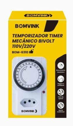TEMPORIZADOR TIMER MECANICO BIVOLT BOMVINK