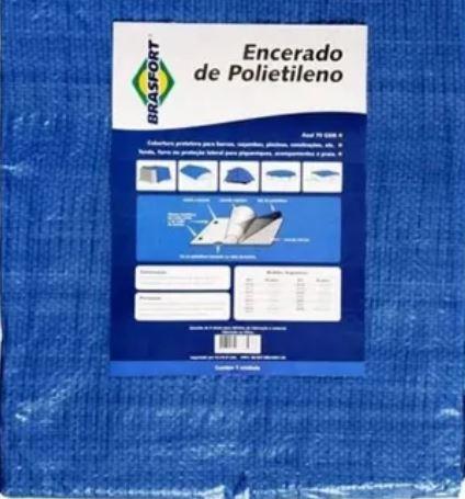 LONA DE POLIETILENO AZUL 100G/M² 3X2M BRASFORT