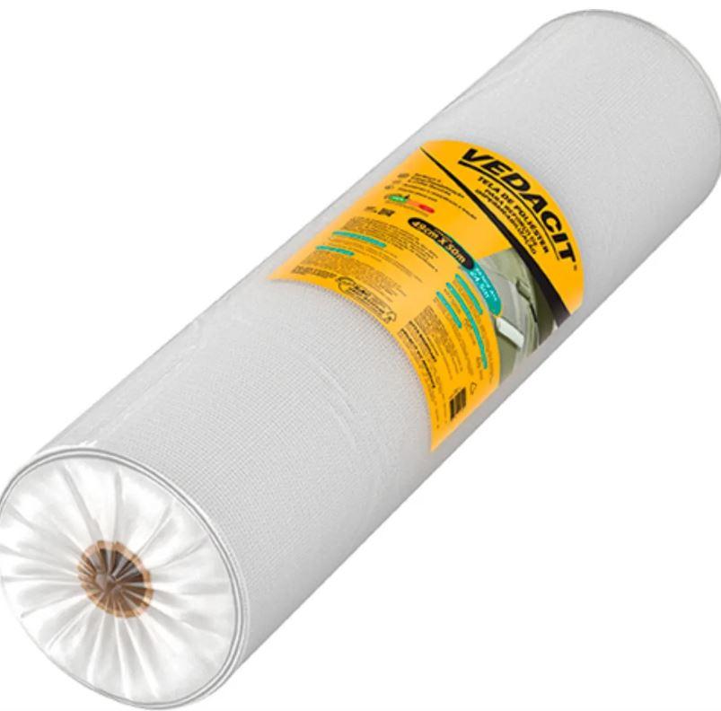 TELA REFORCO IMPERMEABILIZANTE POLIESTER 49CM X 50M VEDACIT