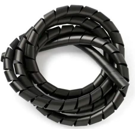 ORGANIZADOR DE FIO 16MM 1,00MT PRETO OVERTIME