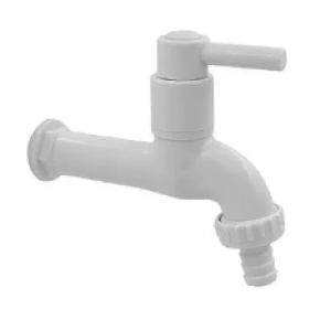 TORNEIRA JARDIM LONGA ABS BRANCA 1/4 VOLTA ROADY