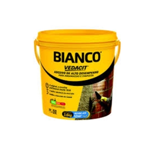 ADESIVO BIANCO ALTO DESEMPENHO ARGAMASSA CHAPISCO 3,6L VEDACIT (INV)