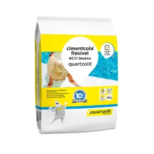 CIMENTCOLA FLEXIVEL BRANCO ACIII 20KG QUARTZOLIT (INV)