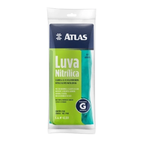 LUVA NITRILICA G VERDE ATLAS (INV)