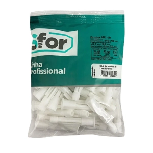 BUCHA 10 SFU BRANCA SFOR 10 UNIDADES (INV)