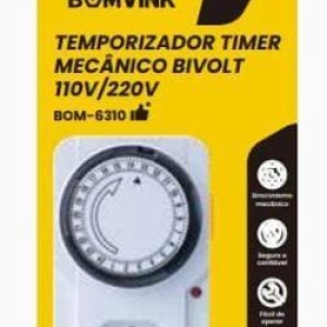 TEMPORIZADOR TIMER MECANICO BIVOLT BOMVINK