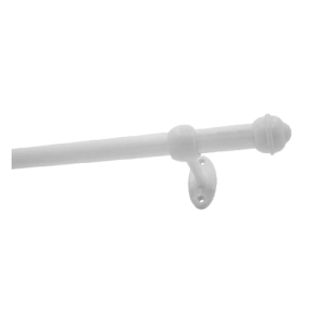 CONJUNTO VARAO PARA CORTINA 19MM X 2,0M BRANCO ATLAS (INV)