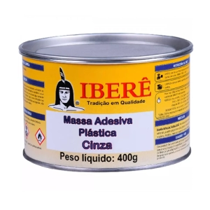 MASSA PLASTICA 400GR CINZA IBERE (INV)