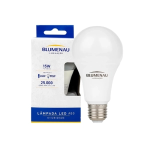 LAMPADA LED BULBO 15W 3000K BLUMENAU (INV)