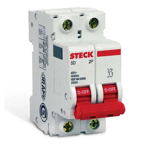 DISJUNTOR BIPOLAR 16A CURVA C STECK (INV)