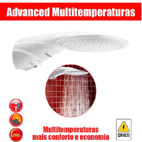 DUCHA ADVANCED MULTI TEMPERATURAS 220V 7500W LORENZETTI (INV)
