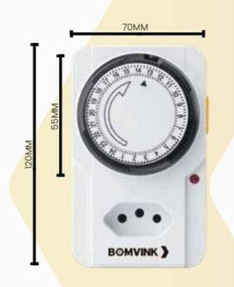 TEMPORIZADOR TIMER MECANICO BIVOLT BOMVINK