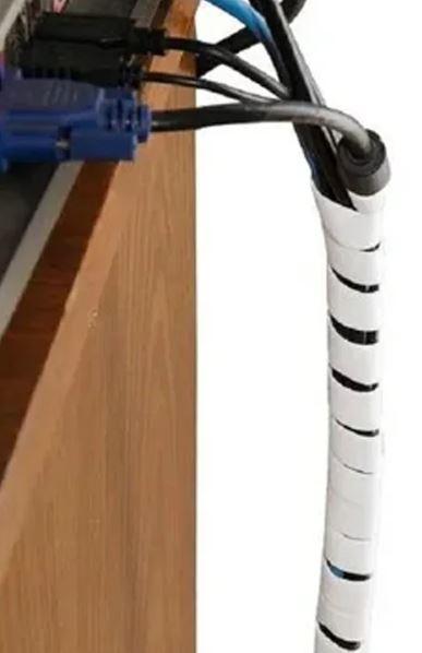 ORGANIZADOR DE FIO 16MM 1,00MT BRANCO OVERTIME